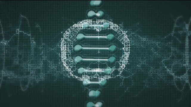 The image on the left is a composite of two separate images: one of dna and one of a brain