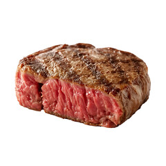 Fototapeta premium Grilled Steak on White Background