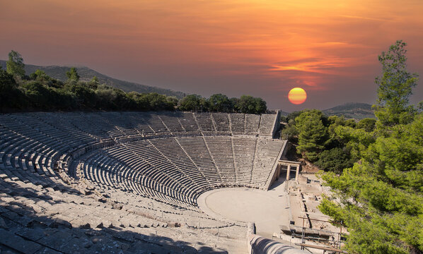 Theatre of Epidaurus, Peloponnese, Greece