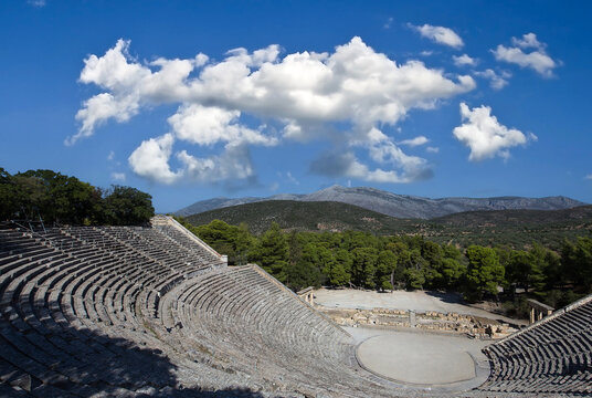 Theatre of Epidaurus, Peloponnese, Greece
