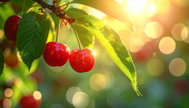 Ripe cherries