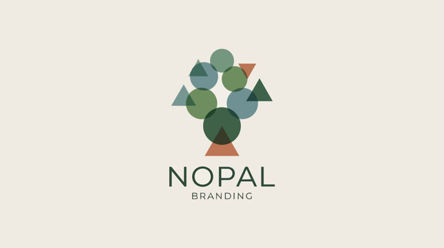 Nopal branding logo design.