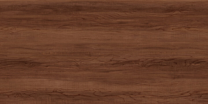 Rich dark walnut wood texture background, polished mahogany timber surface with natural grain, elegant brown wooden panel for interior design mockups