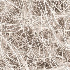 Obraz premium Intricate patterns of fibers overlap to create a textured surface that shows complexity in structure and arrangement in a close view