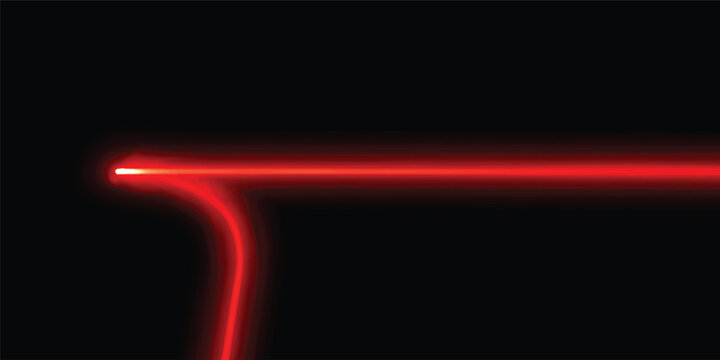 A digital art illustration features a glowing neon sign with a blue light number effect over a dark black texture backdrop with red motion wave lines and a flash ray loop design