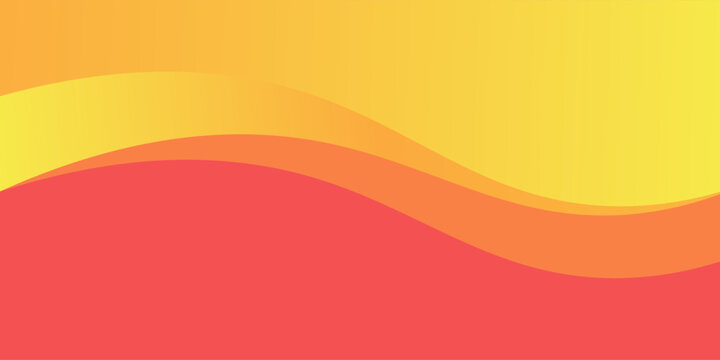 Abstract vibrant background featuring smooth flowing waves in a warm color palette of red, orange, and yellow.vector illusreation.10eps.