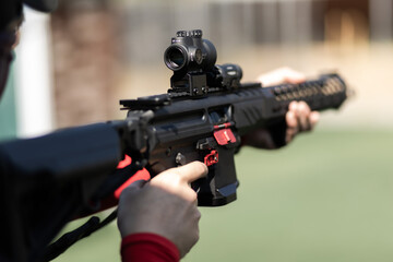Obraz premium military training combat