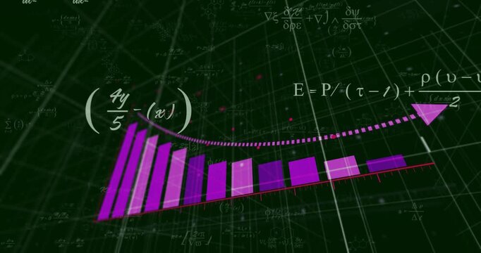 Red baseline appearing triggers bars emerging, dotted arrow sweeping upward to highlight data trend