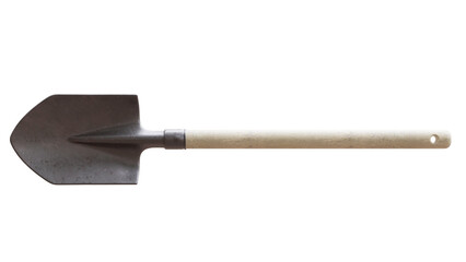 Shovel hand tool isolated on white, transparent, 3d © Rawf8