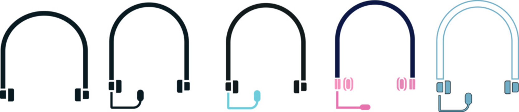 wireless bluetooth headphones with wifi signal flat design, professional vector illustration of audio devices. digital engagement and connectivity symbols, functional interface design elements
