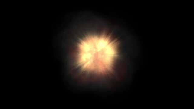 Fast Fire Explosion Animation Flame Burst Impact Cinematic Effect