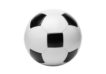 Fototapeta premium Classic black and white soccer ball with pentagonal and hexagonal patterns