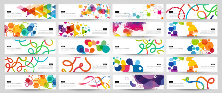 MEGA Collection Banner abstract illustration