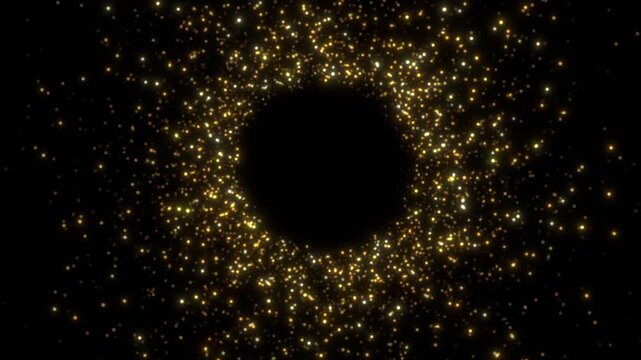 golden circle sparkle transparent background light