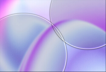 Abstract 3D spheres and curved surfaces with purple gradient lighting for modern design © DesignSells
