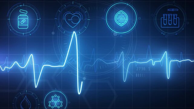 Digital heartbeat monitoring, medical health data, healthcare research