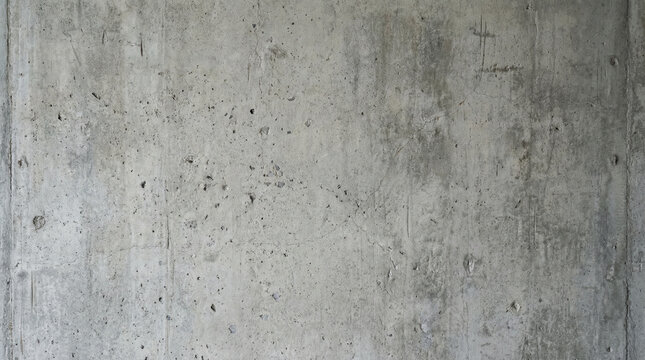 Industrial Concrete Texture Grey Minimalist Wall. Raw industrial concrete wall texture with subtle variations and imperfections in grey tones, minimalist background