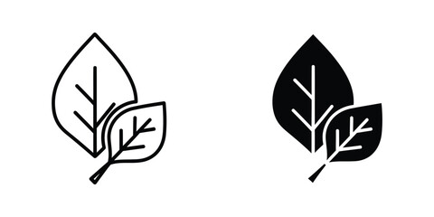 Contrast of monochromatic leaf designs in positive and negative space © MSTSALEHA