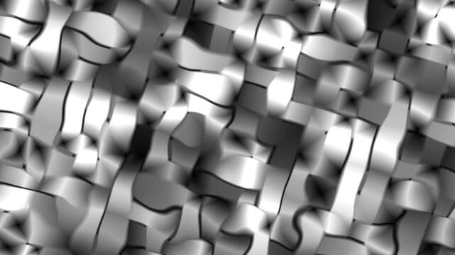 Grayscale Background Abstract Silver Metallic Links Weaving Charcoal Industrial Texture