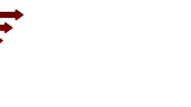 Red Arrows Going from Left to Right on White Background Animation Video