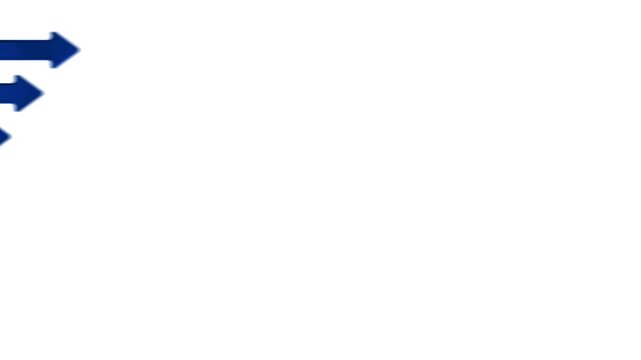 Blue Arrows Going from Left to Right on White Background Animation Video