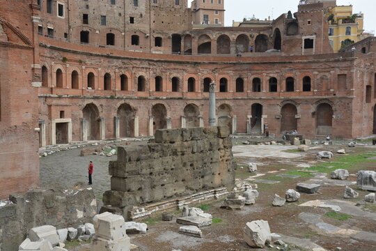 イタリア ローマのフォロ・トライアーノ