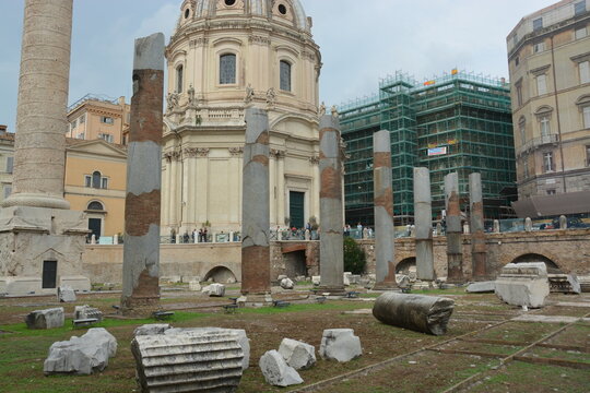 イタリア ローマのフォロ・トライアーノ