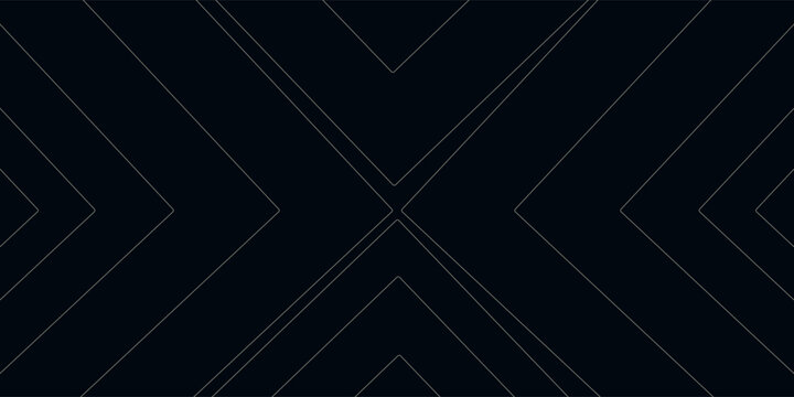 Navy blue abstract background with halftone golden lines delicate pattern. Small light spot box. Curve line, cosmic galaxy space. Festive BG for social media, birthday party invitation.