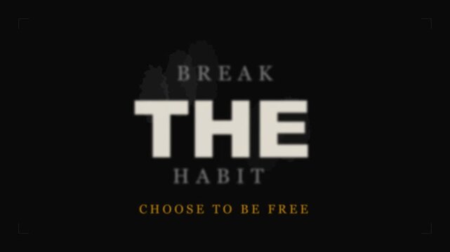 Break The Habit Choose To Be Free Motivational Animation