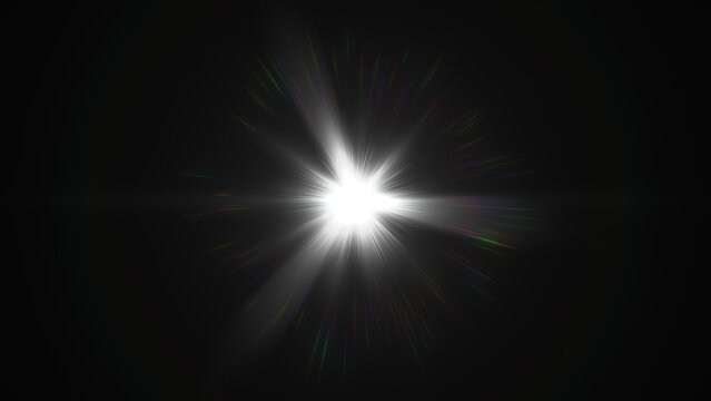 タイトルの背景等に使えそうなキラキラ輝く光のエフェクト、レンズフレア