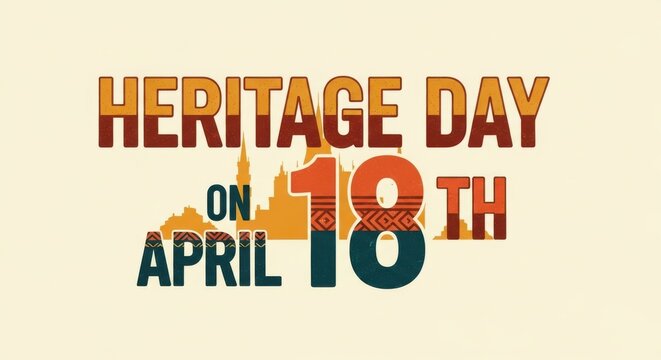 Heritage Day celebration on April 18th with cityscape background