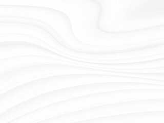 Obraz premium beautiful Clean fashion woven soft fabric abstract smooth curve shape decorative textile white background