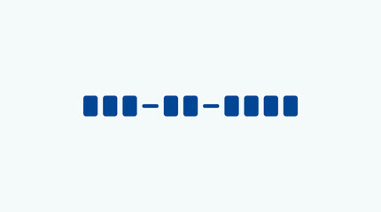 Obraz premium Abstract Morse Code Representation in Blue