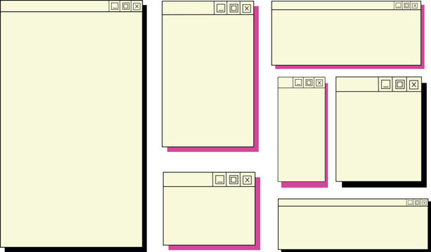 Wireframe UI Kit &ndash; App Layout and Interface Templates Vector Set