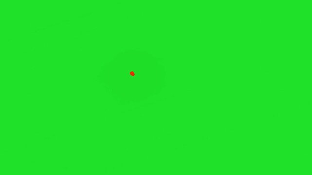 Fire explosion transition in green screen - 2d animated 4K