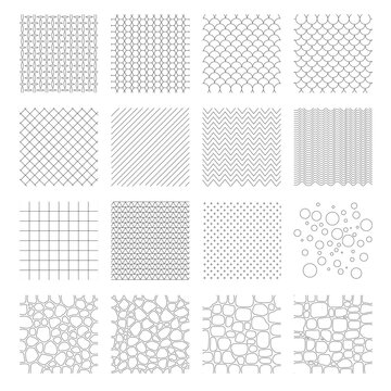 Landscape Architecture CAD Hatch Pattern Set Grass Water Stone Wall Texture Elements Collection