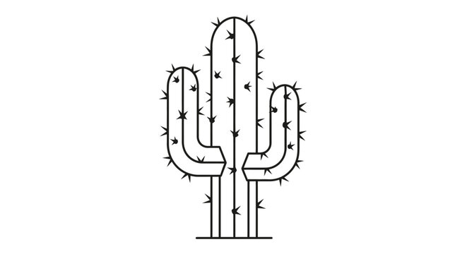 Detailed illustration of a cactus plant.