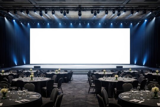 Spacious conference venue setup