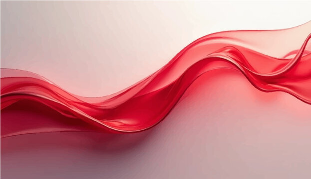 A futuristic red abstract background featuring a creative pattern of pink and red waves with flowing curves and light motion effects for a stylish vector wallpaper design