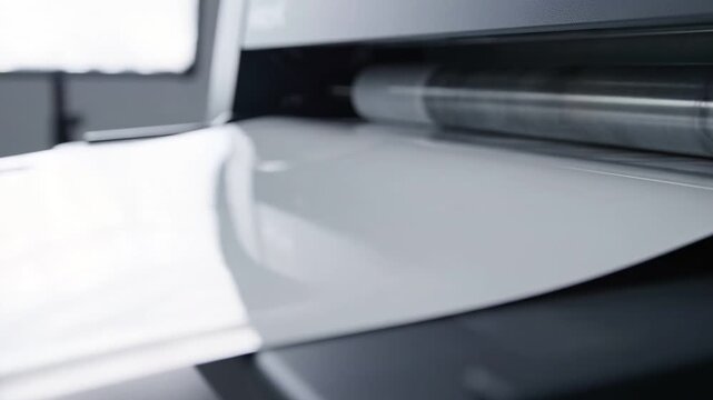 Satisfying Paper Lamination Process Macro | Glossy Finish Close-Up 4K