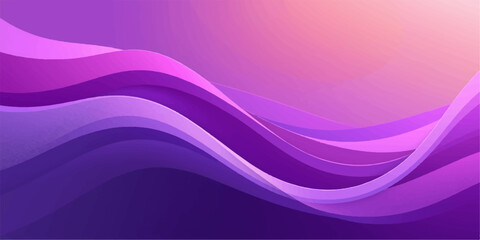 Fototapeta premium Abstract purple and pink wave background with smooth flowing lines, bright light effects, and modern artistic design pattern