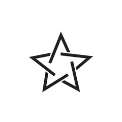 Fototapeta premium Geometric star symbol graphic design vector illustration isolated on white