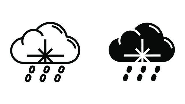 Comparison of sunny intervals and heavy rain from different cloud types