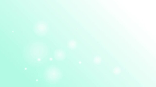 やさしい青緑の丸背景動画