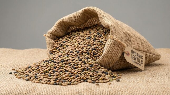 Sack of Plump Organic Lentils from __447