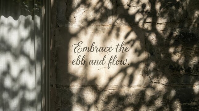 Abstract Dance of Light and Shadow: Embrace the Ebb and Flow