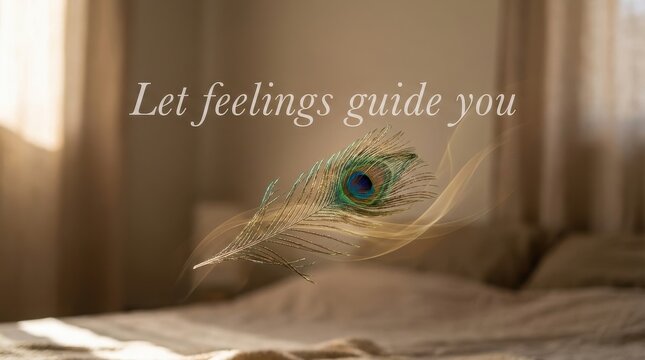 Soft light illuminating a peacock feather, 176