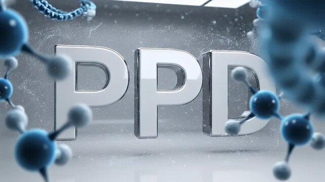 PPD molecular structure animation.