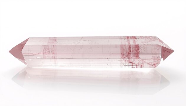  Pale Pink Kunzite Crystal with Long Vertical Striations