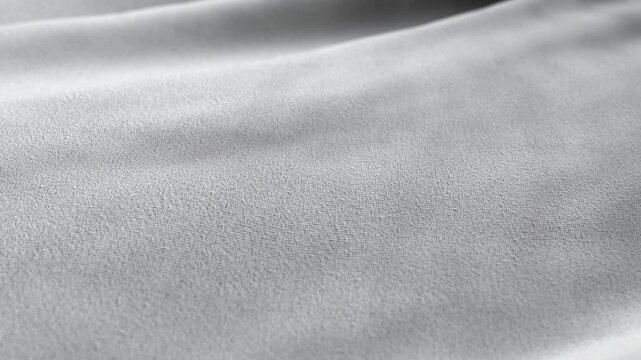 Smooth flowing white fabric texture with soft wave motion